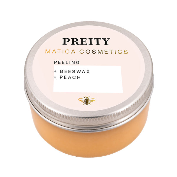 Matica Cosmetics Naturkosmetik aus Hamburg Peelingh Preity Pfirsich Bienenwachs Nachhaltig