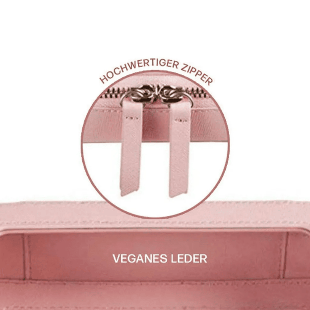 Kosmetiktasche_Matica_Cosmetiks_Detailaufname von hochwertigem Zipper