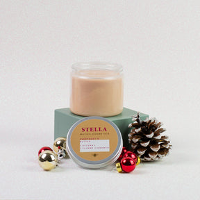 Duftkerze Bodybutter Zimtpflaume Stella Lichtstern Matica Cosmetics