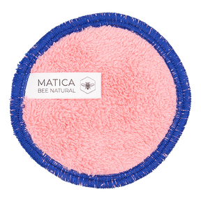 Matica Cosmetics Wiederverwendbare Wattepads Nachhaltig Hamburg Make-Up Pads Rosa Blau