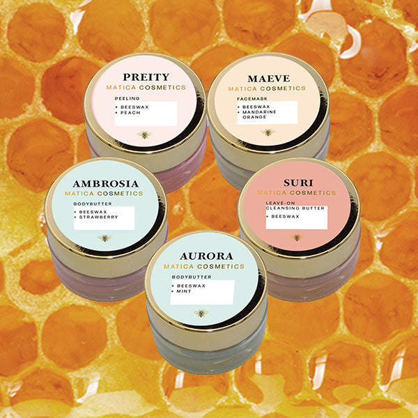 Matica Cosmetics Naturkosmetik aus Hamburg Hautpflege Hautpflege Set Bodybutter Peeling Gesichtsmaske Reinigungsbutter